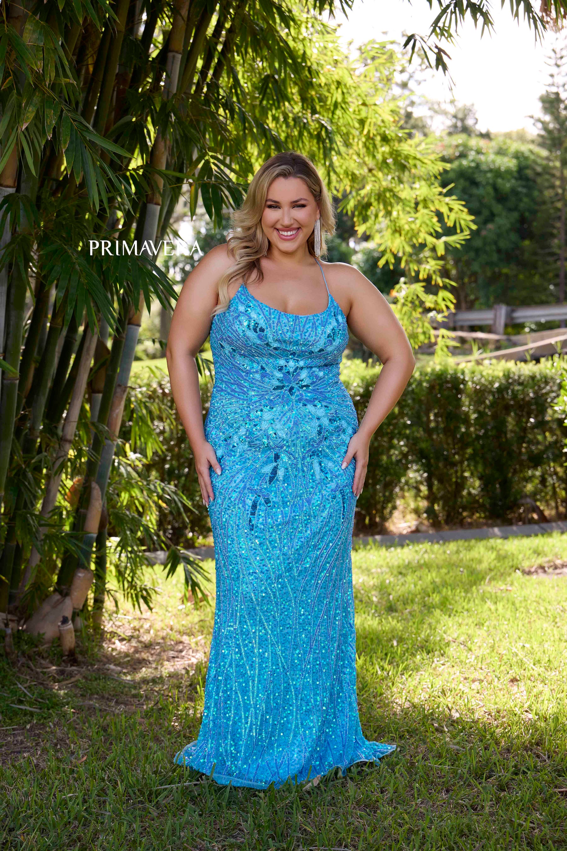 Elevate your formalwear with the Primavera 14072 Plus Size Sequin Beaded Prom Dress. This elegant gown features a figure-flattering corset back and intricate sequin beading, perfect for a pageant or special occasion. Don't settle for ordinary, shine in this stunning dress.

Sizes: 14W-24W

Colors: Black, Coral, Crystal Blue