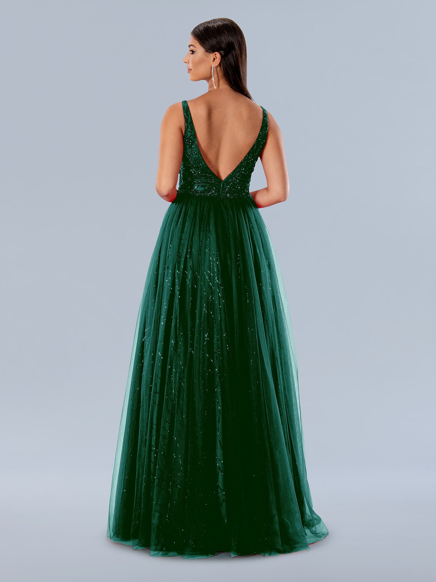 Look your best in this stunning Stella Couture 24150 ballgown. Constructed from sequin tulle, this A-line dress features a beaded bodice for a classic, yet modern look. Perfect for formal events, this couture gown will have everyone envious of your style.  Sizes: 0-24  Colors: Red, Emerald