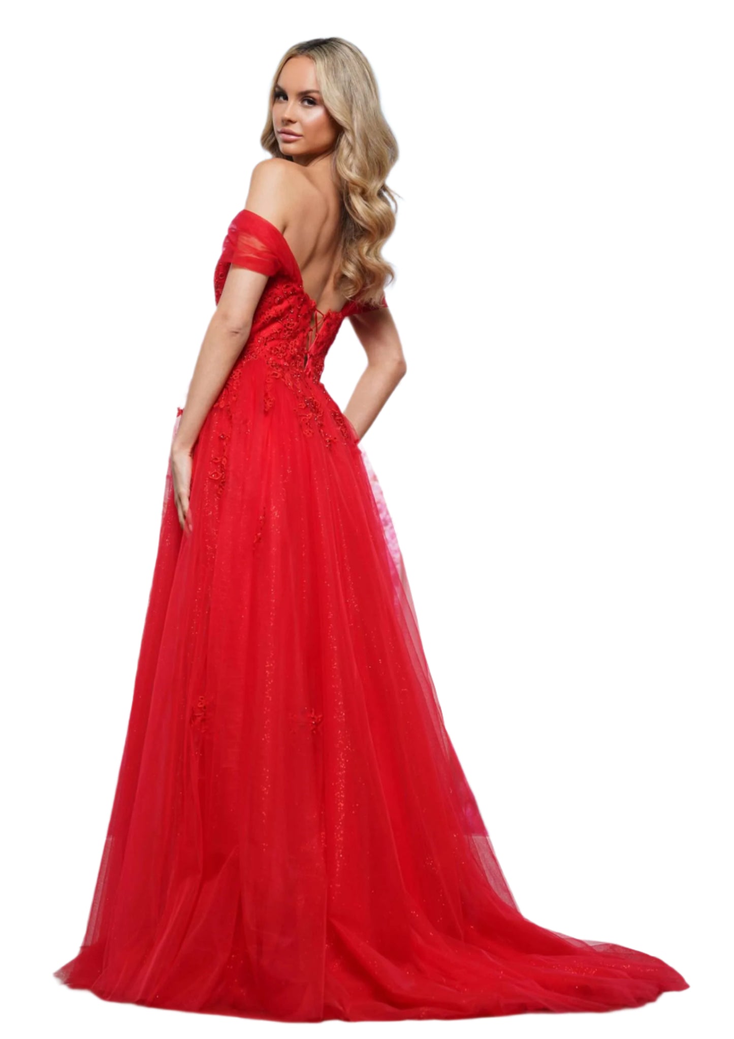 Elevate your elegance with the Colors Dress 3474 Shimmer Lace A Line Maxi Slit Lace Prom Dress. This exquisite gown features shimmering lace and a flattering A-line silhouette, perfect for any special occasion. Its elegant slit adds a touch of allure, making it a stunning choice for prom, pageants, and even bridal weddings.

Sizes: 2-24

Colors: Black, Red, White