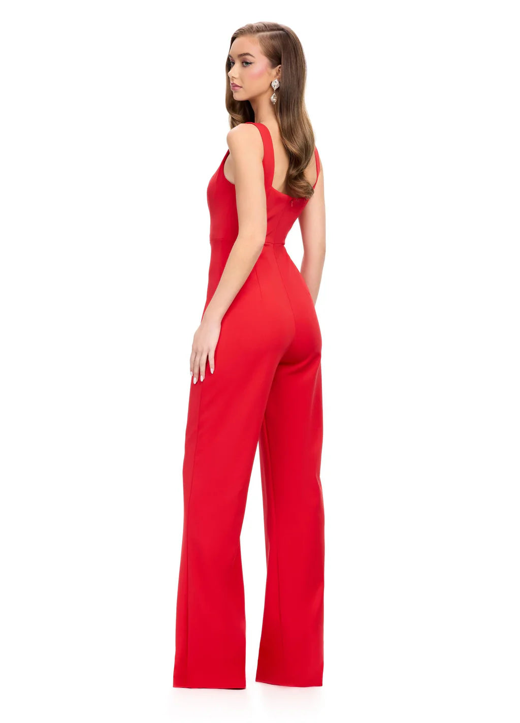 Elevate your style with the Ashley Lauren 11760 Scuba Jumpsuit and Jacket. The ruffle sleeves and wide pant legs add a touch of sophistication, while the scuba material provides a comfortable fit. Perfect for any occasion, this jumpsuit and jacket combo will make you feel confident and stylish.

Colors:&nbsp; Red, Yellow