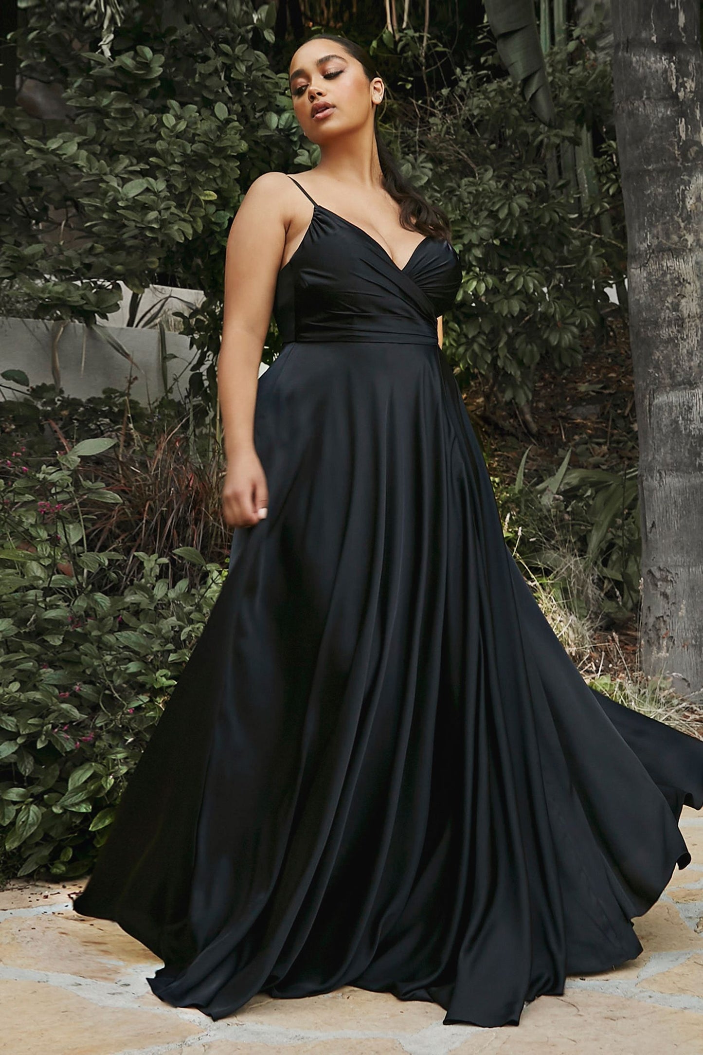 Ladivine 7485 Bridesmaids Dress Soft Satin A-Line Sweetheart Neckline Slit