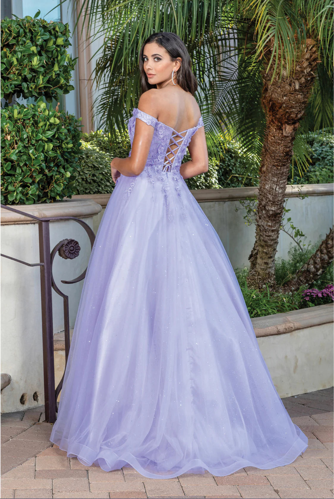 Dancing Queen 4316 Prom Dress Long A Line off the shoulder