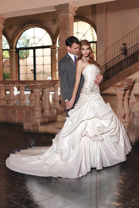 Impression Bridal Dress 10010 Size 14 Ivory Ballgown Wedding Dress