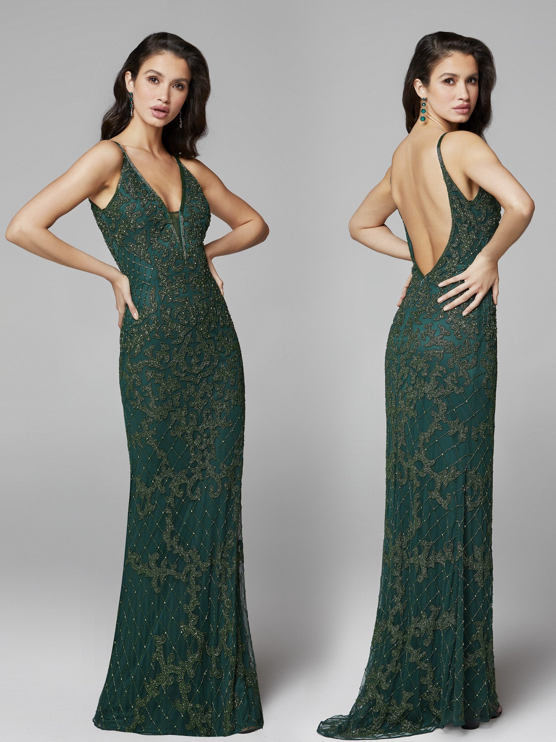 Primavera Couture 3433 is a 2020 Prom Dress, Pageant Gown, Wedding Dress & Formal Evening Wear gown. plunging neckline with mesh panel fully beaded pageant gown or evening dress. Fully Beaded & Embellished  Available colors: Black, Blush, Bottle Green, Ivory, Lilac, Platinum, Powder Blue, Yellow  Available sizes:  00,0,2,4,6,8,10,12,14,16,18