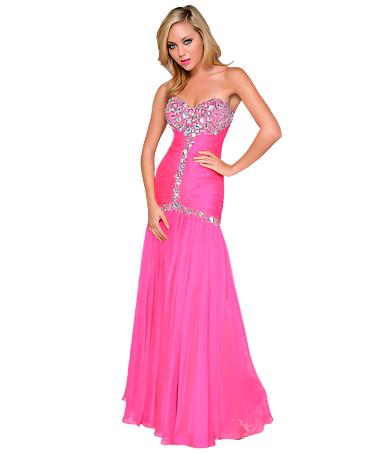 Nina Canacci 1041 Bubble Gum Size 4 prom dress pageant Mermaid