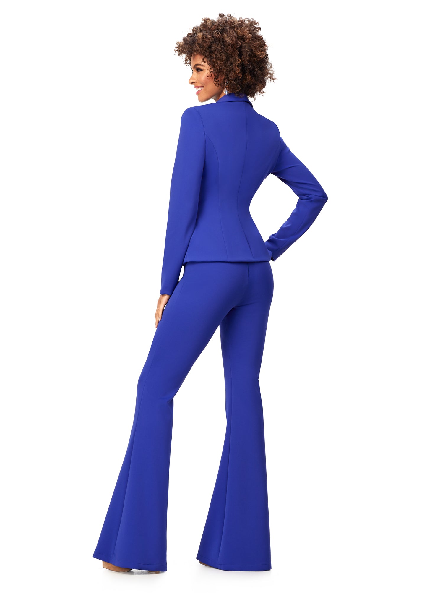 Ashley Lauren 11225 Two Piece Scuba Pantsuit