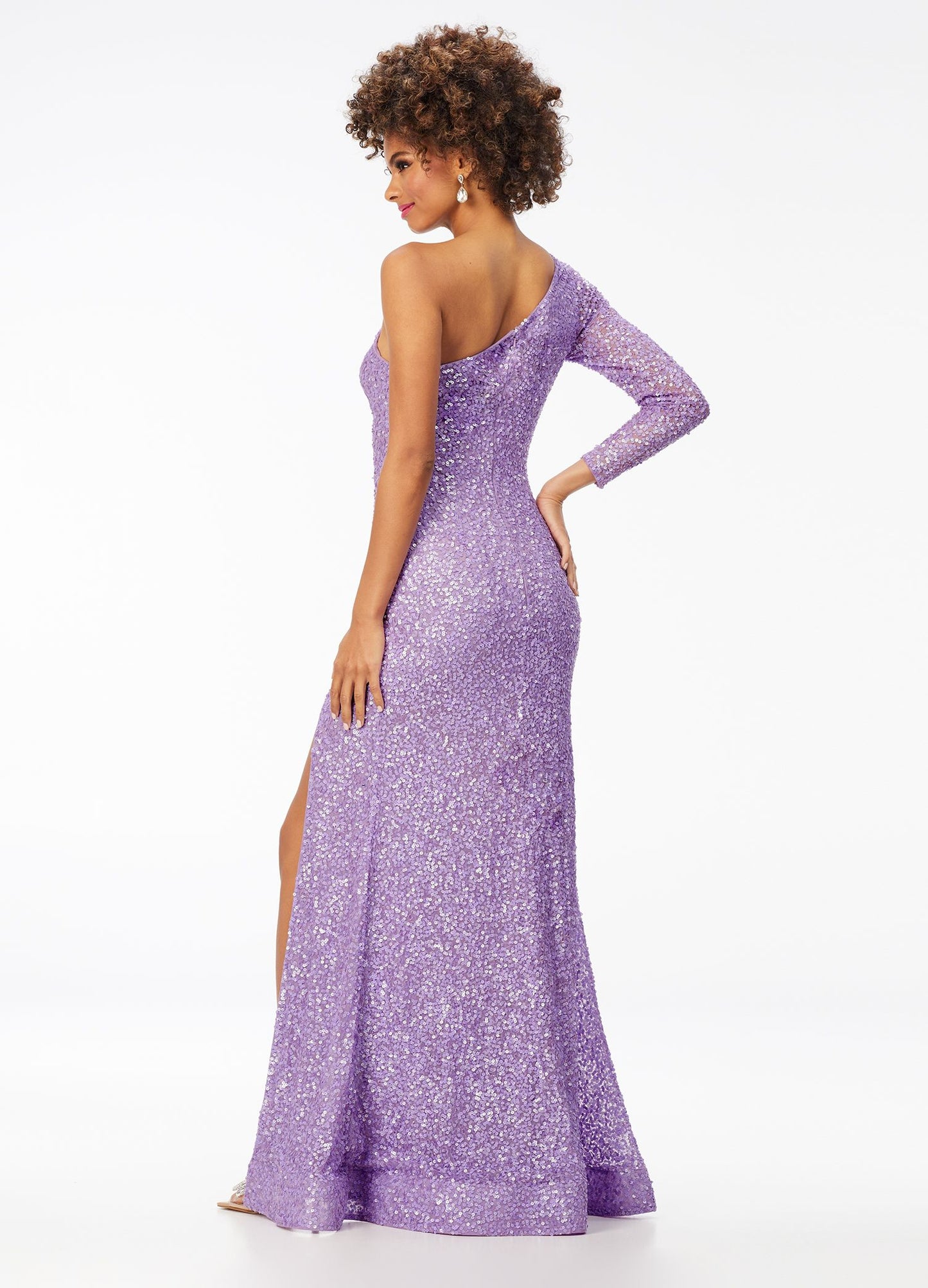 Ashley-Lauren-1977-One-Shoulder-Sleeve-Sequin-Prom-Dress-Pageant-Gown-High-Slit