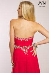 Jovani JVN92587 fuchsia size 8 in stock embellished bodice a line prom dress