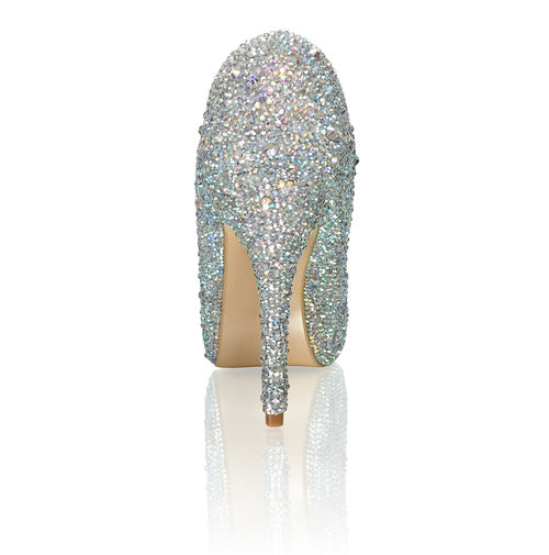 Marc Defang M'chel AB Crystal Platform Pageant Heel Prom Shoe  DESCRIPTION Over 5,000 pcs of crystals on a pair of heels. Crystals are mixed from size 2mm to 5mm (for extra sparkles) Featured crystal color: AB Crystals Peep toes, 5" heels, 1 1/4" platforms. 100% custom handmade product breathtaking craftsmanship Medium width, run true to size Available Sizes: 5.5, 6, 6.5, 7, 7.5, 8, 8.5, 9, 9.5, 10, 11 (Average 30 days before Arrival - custom made)