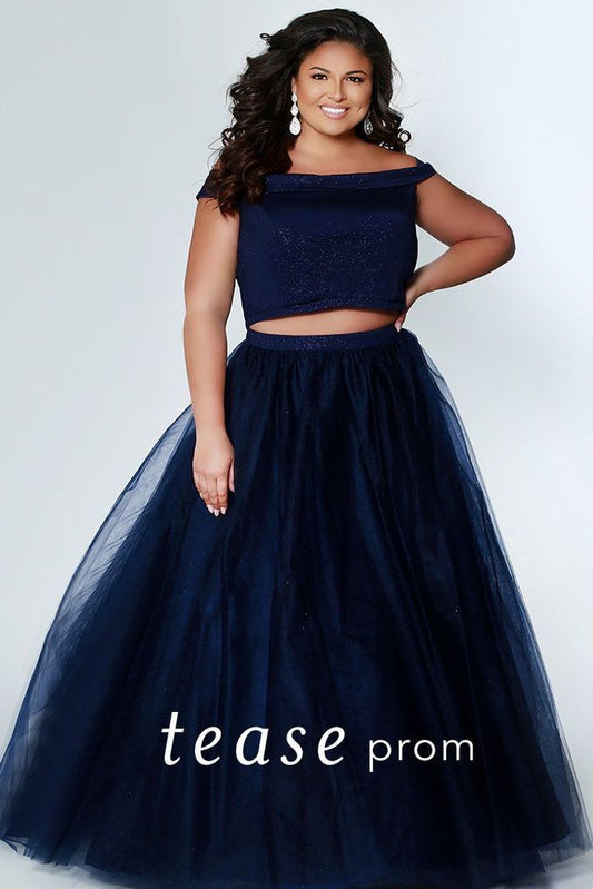 Tease Prom By Sydney's Closet TE1909 Indigo Size 24 Prom Dress Pageant Gown